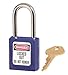 Blue Thermoplastic Zenex Padlock