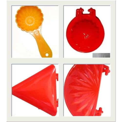 SPARSHMART Fast & Uniform Snack Making Mould Set | Modak and Gujiya Press for Diwali/Holi 1