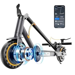 Elektrische step, ultra legere, looptijd 35 km, 650 W, 7,8 Ah, lithiumbatterij, sterke banden van 8,5 inch, elektrische step voor volwassenen, diefstalbeveiliging, lekvrije honingraatbanden, app