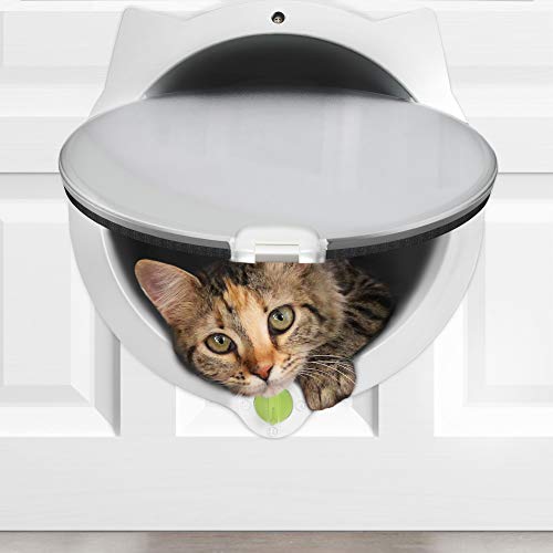 LYNX Cat Door for Pets 4 Way Locking Cat Flap for Interior Doors