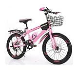 KLYso Bicicleta De Montaña Ajustable For Niños Y Niñas De 7 A 15 Años, 7 Velocidades, Carga Máxima De 100 Kg(BKB,22 Inches)