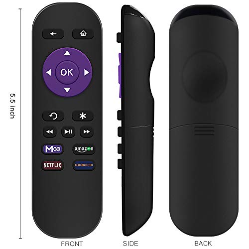 Gvirtue Replacement Remote Control For Roku Models: Roku 1, Roku 2(Hd, Xd, Xs), Roku 3, Roku Lt, Hd, Xd, Xds, Roku N1, Roku Express, Roku Express+ (Remote) #TOP6