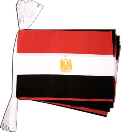 Guirlande drapeau Egypte Digni ruban de 5,9 m pour decoration evenementielle facile
