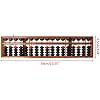 17 Digits Wooden Standard Abacus Chinese Calculator Counting Math Learning Tool Beginners