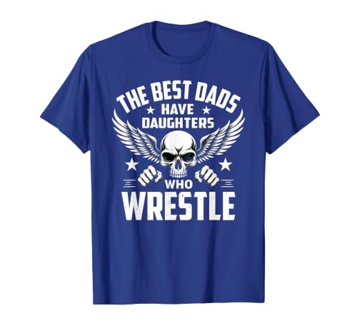 Wrestling Daddy The Best Dads Have Daughters Who Wrestle T-Shirt, Men, Royal Blue, Large