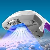 CLEANmaxx Odkurzacz do roztoczy ze światłem UVC i 2 filtrami EPA, do materaca, dla alergików, środek do czyszczenia materacy, usuwa 99,9% wszystkich roztoczy, bakterii, pluskiew, fioletowy