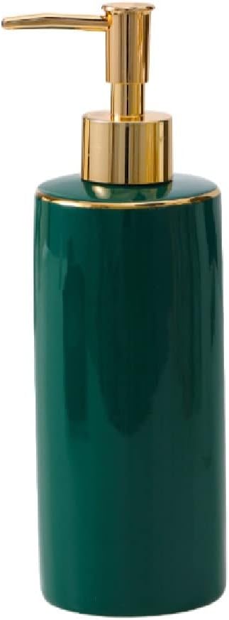 soap Dispenser,Bathroom Accessories, Ceramic Liquid Soap Dispenser Lotion Dispensing Bottle Hand Sanitizer Press Bottle Sub-Bottling Bathroom Accessory Gift, 390 Ml/13.2oz (Color : E, Size : 390ML)