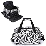 Custodia professionale per parrucchiere, zebra salon attrezzi parrucchiere borsa con tracolla di tasche personalizzabile