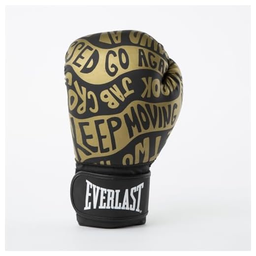 Everlast Unisex – Erwachsene Boxhandschuhe Spark Glove Trainingshandschuh, Schwarz/Gold 10oz