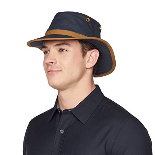 Image of Tilley TWC7 Outback Hat Breathable Cotton Outdoor Sun Protection Hat for Men and Women Ideal for Hiking Fishing Camping