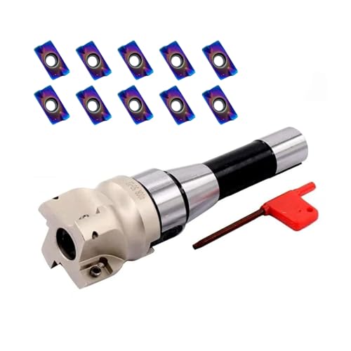 Zouzmin 2inch R8-FMB22 Face Mill Arbor with BAP400R 50-22-4T 50mm/1.9inch