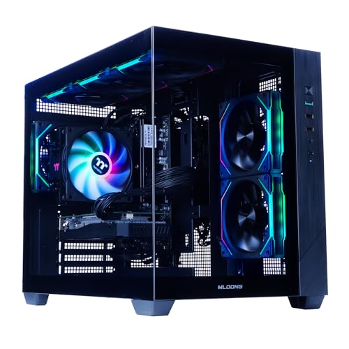 MLOONG �Q�[�~���OPC�f�X�N�g�b�v�AAMD Ryzen 5 5500(6Core 12�X���b�h�ő�4.2G)�AAMD Radeon RX 6500XT 4GB �O���t�B�b�N�X�A16GB DDR4 RAM 3200MHz�A1TB NVMe SSD�A65