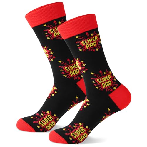 AeLion Novelty Fathers Day Dad Socks Gifts from Son Daughter  Funny Socks(9-11) Birthday Presents for Daddy Husband Grandpa  Secret Santa Gifts for Him Men on Christmas Stocking Stuffers