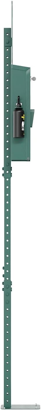 Flash Furniture Kessler Mini Pet Waste Station - Glow in The Dark Sign, Pull Out Waste Bag Dispenser, Hand Sanitizer Bottle - 400 Bags Included, Green