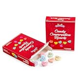 Conversation Hearts Candy – Pack of 10 Mini Boxes (Approx. 23 pcs each) – Pastel Heart Candies with Messages – Classroom Gifts, Party & Wedding Favors