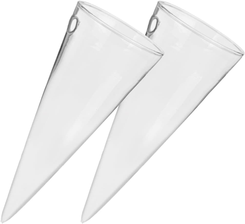 Operitacx Plants 2pcs Wall Hanging Planters Cone Shape Wall