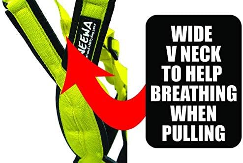 Miniatura 3 de Neewa Arnés ajustable para trineo profesional (S, rojo), arnés para perro de raza grande, arnés de tirones para perro, arnés gigante para perro,