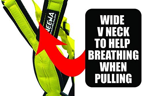 Neewa Adjustable Sled Pro Harness (Small, Pink), Dog Harness Large Breed, Dog Pulling Harness, Giant Dog Harness, Sled Harness For Pulling, Great For Dog Joring #TOP2
