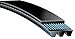 Gates 2560M16 Micro-V Belt, M Section, 2560M Size, 256" Length, 6" Width, 16 Rib