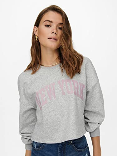 Only ONLSPENCER Life L/S Cropped O-Neck Swt Maglia...