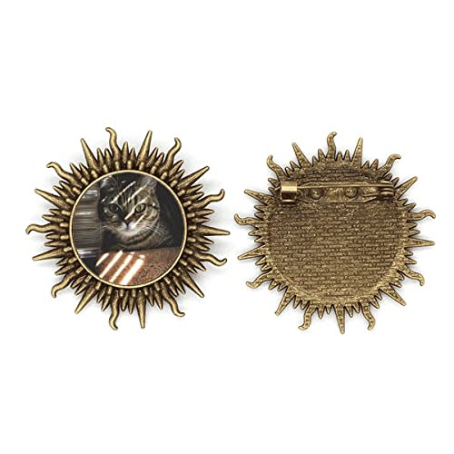Broche chat en métal pour photographes amoureux des félins