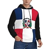 Photo Gallery dominicano felpa con cappuccio streetwear moda uomo - stampa patriottica audace, tessuto comodo, taglio ampio, con tasca kangaroo Photo Gallery dominicano felpa con cappuccio streetwear moda uomo - stampa patriottica audace, tessuto comodo, taglio ampio, con tasca kangaroo