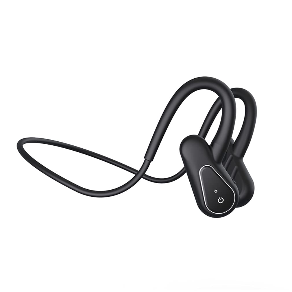 Bezprzewodowy zestaw słuchawkowy Bluetooth MP3 Open-Ear z pamięcią 16 GB, wodoodporne lekkie słuchawki sportowe IPX5, słuchawki stereo do biegania jazdy na rowerze wędrówek fitness, czarne