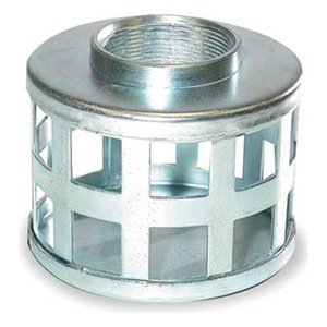 Dayton 2EHE8 SuctionStrainer, 7 Dia, 4 NPT, Side Sq Perf