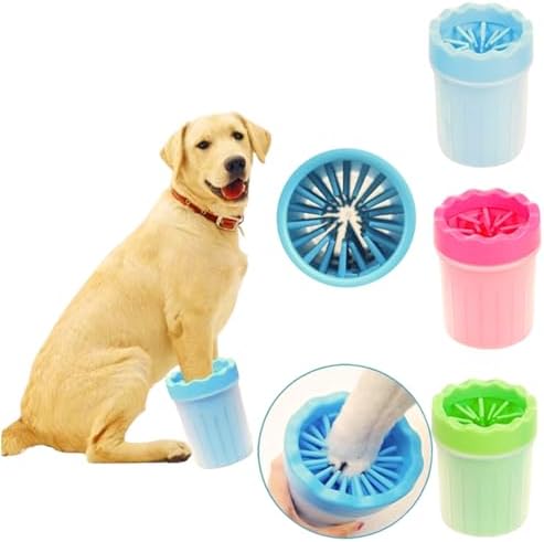 Kit 2 Copos Limpador Patas Cachorros Animais em Silicone Pets Cop...