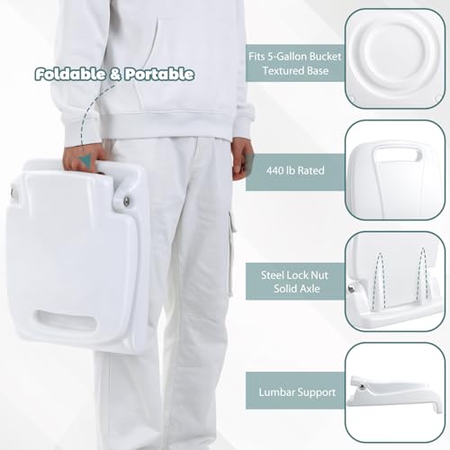 Karenhi 2 Pack Silla Plegable para Adultos con Respaldo para Piscina, Portátil para Camping y Picnic miniatura 3