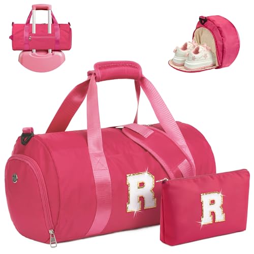 Vogewood Initial Birthday Gift for 8 Year Old Girl, Girls Ballet Dance Bag