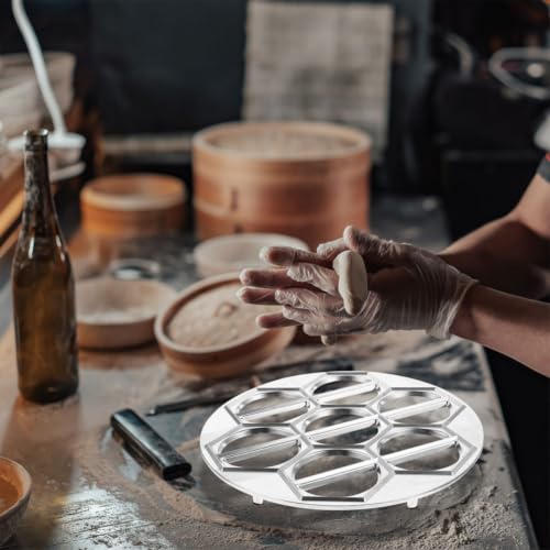 Moldes para ravioles de aleación de aluminio duradero con diseño de 14 agujeros 7