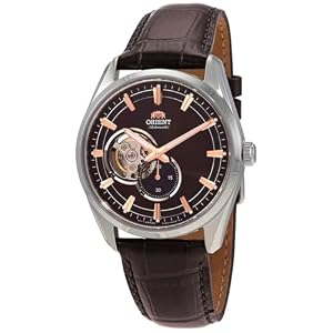 Orient RA-AR0005Y10B Unisex Automatic Watch - Silver Gray Dial, Brown Leather Strap