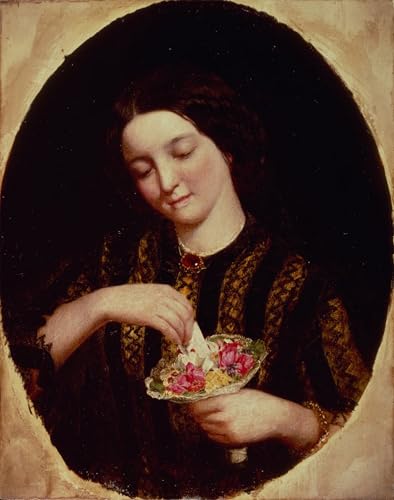Toile art mural Le Bouquet de John Everett Millais, style abstrait