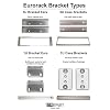 3U Eurorack Bracket Ears with 84HP Rails, 50 Slide Nuts by Synthrotek: Modular Rackmount Ears