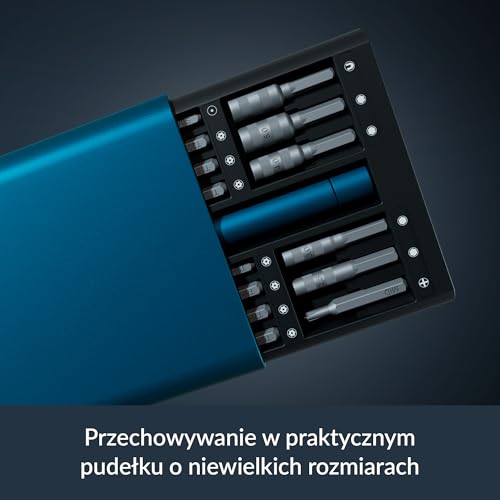 ARCTIC Precision Screwdriver Toolkit - Zestaw wkrętaków precyzyjnych 62 w 1, śrubokręt krzyżakowy/gniazdowy/Torx/Pozidriv/Hex, aluminiowa obudowa, do elektroniki, laptopów, tabletów, komputerów