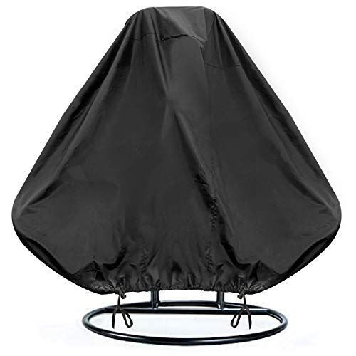 INMUA Eierstoelhoes, Patio Hangende Stoel Cover Waterdicht Rip Proof 420D Heavy Duty Oxford Stof Winddicht, Anti-UV Rotan Rieten Swing Stoel Cover (232 x 203cm)