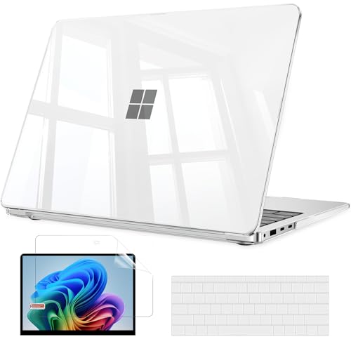B BELK Case for Microsoft Surface Laptop 13.8 inch Touchscreen 2024, Clear