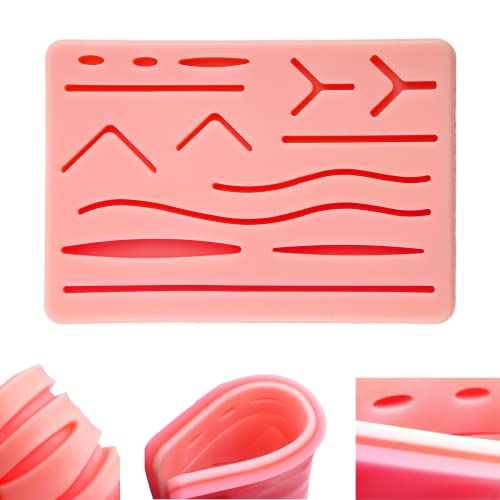 Elite Mediux chirurgisches Übungs-Nahtpad | Suture Practice Pad | Übungsbrett für Medizinstudenten Tierärzte Krankenschwestern | Silikon-Nahtpolster | Silikon-Nähkissen Cover