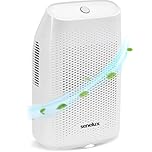 Senelux Dehumidifier 2000ml, Electric, Ultra Quiet, Auto-off, White, Comfort Mode, Ideal for Home, Bedroom, Closet