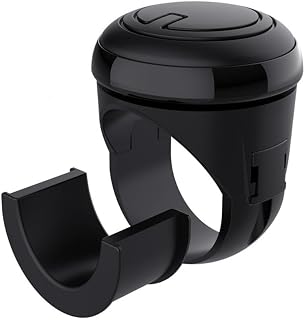 2 pomos universales para volante de coche, color negro, botón giratorio para volante, mando a distancia para el volante del coche, para coche, camión, tractores, cortacésped, carretilla elevadora