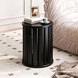 Matériaux de qualité : Ce tabouret rond empilable est fabriqué en bois massif, un matériau dur, résistant à l'usure et indéformable. Le grain du bois est clair, il ne se décolore pas et possède une grande capacité de charge, ce qui le rend robuste et durable.