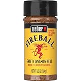 Weber Fireball Whiskey Flavored BBQ Seasoning, 6.5 Ounce