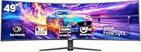 ZZA – ZZA 49 Zoll Ultrawide Curved Gaming Monitor 165Hz, 32:9 DQHD