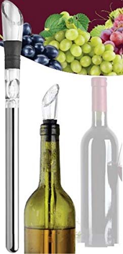 Bastão Resfriador De Vinho Bico Aerador Decantador Inox Bar
