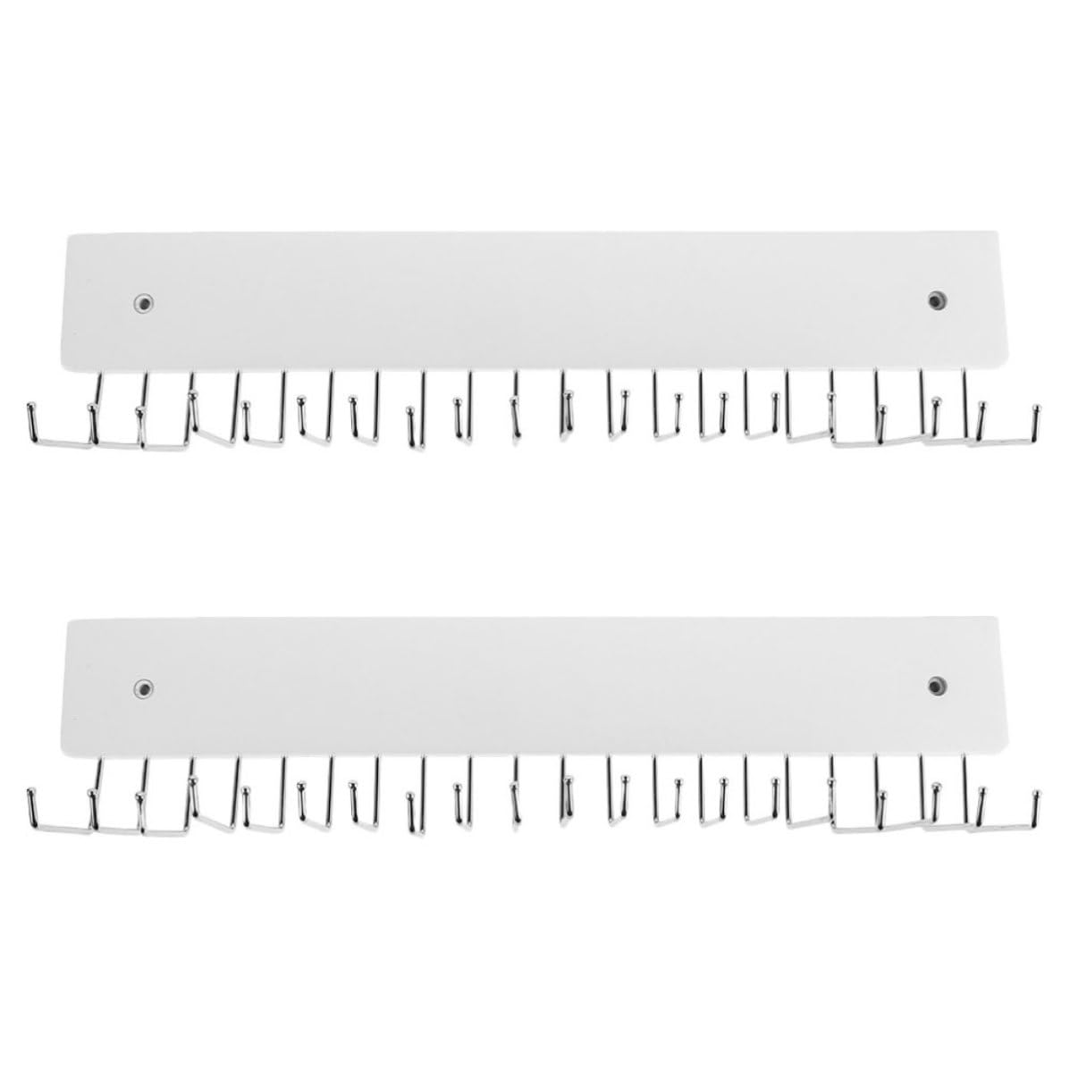 Organisateur mural blanc gain de place avec double porte-ceintures rotatif