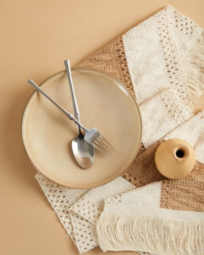 Image of 8.75'' Ceramic Pasta Bowls Set of 4, Salad Bowls Pasta Serving Bowls | 32Oz Versatile Serving Bowls for Pasta, Salad, Fruit & Noodles, Soup Bowls Sets, Stoneware Pasta Plates, Mocha Beige