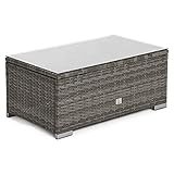 SVITA Queens 2020 Poly Rattan Sitzgruppe Couch-Set Ecksofa Sofa-Garnitur Gartenmöbel Lounge Schwarz - 4
