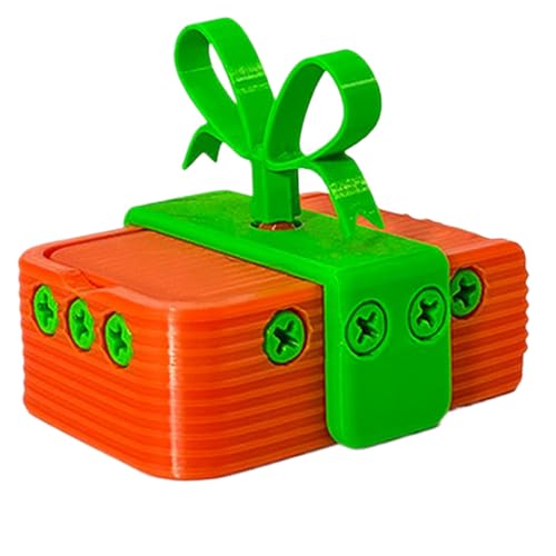 Image of Present Puzzle Box Surprise Prank Unique Compact Brain Teaser Enigma Secret