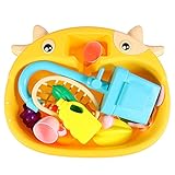 Tomaibaby Küche Waschbecken Spielzeug Kinder Elektrische Spülmaschine Spielset mit Fließendem Wasser Und Lebensmittel Täuschen Spiel Küche Spielzeug für Jungen Mädchen Kleinkinder